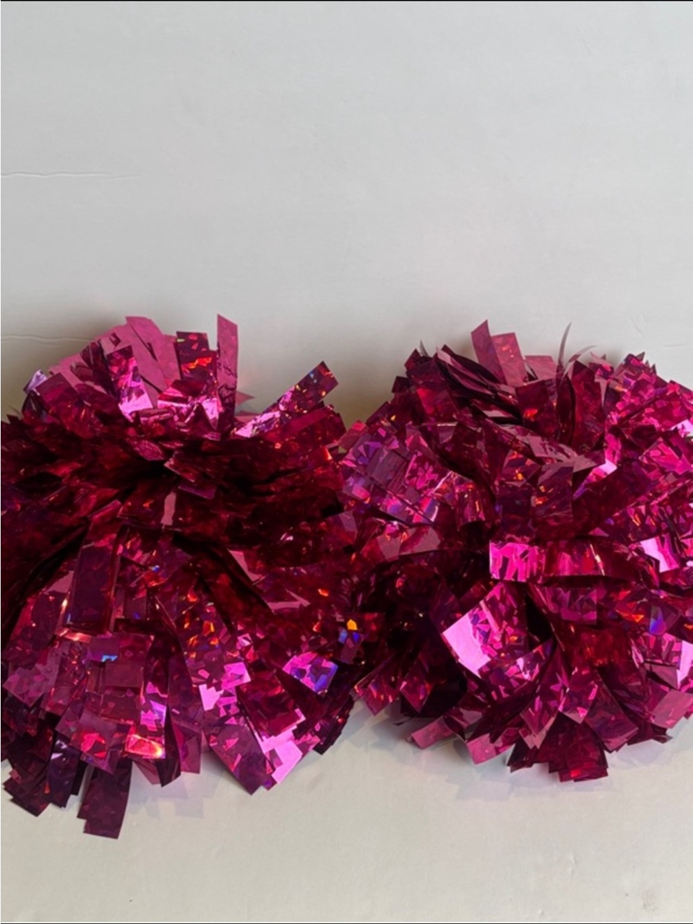 Metallic Magenta Cheer Pom Poms - Set of 2